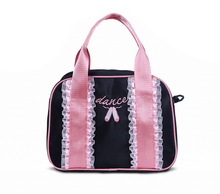 Bolso de baile de Ballet rosa, bolso de baile de Ballet para niñas de gran capacidad, bolso de baile de Ballet, bolso bonito bordado con Puntilla de encaje, bolso bonito para niños pequeños 2024 - compra barato