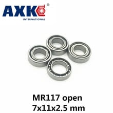 Axk Free Shipping 10 Pcs Mr117 Open 7x11x2.5 Mm Open Type Mr117 Miniature Ball Bearings L-1170 Open 2024 - buy cheap