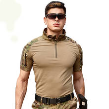 New Men Summer T-Shirt Tactical Short Sleeve Military Camouflage Cotton Tee Shirts Hunting Clothes 2024 - buy cheap