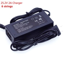LiitoKala 24 V Charger 25.2v 2A 6 Strings 18650 Lithium Battery Charger DC 5.5 * 2.1 MM polymer battery charger 2024 - buy cheap