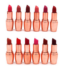 12 colores 1 pieza de lápiz labial mate Sexy para mujeres y niñas resistente al agua pigmento de larga duración barra de labios Nude cosméticos de maquillaje 2024 - compra barato