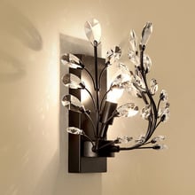 Bedroom bedside wall lamp TV background wall lamps Nordic American crystal candle led Creative simple personality lighting led 2024 - buy cheap