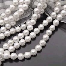 6mm natural sea shell pearl beads jewelry white round pearls beads for necklace bracelet jewelry 60pcs per string 2024 - buy cheap