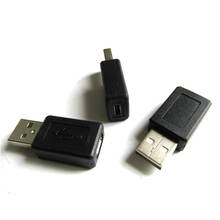 Горячая Распродажа, прямое гнездо Micro usb b 5p к USB 2,0, штекер, зарядное устройство, адаптер, гнездо, конвертер, головка для телефона, планшета 2024 - купить недорого