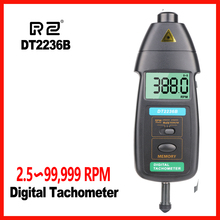 Portabel Handheld  LCD display Tachometer New surface speed sensor  flute vails to measure speed and length of wire RZ DT2236B 2024 - buy cheap