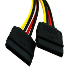 Заводская цена Binmer 15Pin SATA штекер к 2 Female 15Pin Power HDD разветвитель, соединительный кабель Прямая поставка 2024 - купить недорого