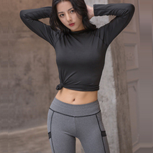 2 Piece Yoga Set Women Sport Wear Long Sleeve Shirts Leggings Seamless Fitness Gym Workout Running Jogging Suit Tracksuits 2024 - buy cheap