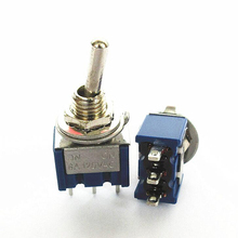 Interruptor de palanca de 2 posiciones AC ON-ON SPDT, 3 pasos, 6A, 125 v /3A, 250V, 2 uds. 2024 - compra barato