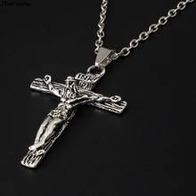 Cross INRI Crucifix Jesus Piece Pendant & Necklace Gold Color Stainless Steel Men Chain Christian Jewelry Gifts Vintage 2024 - buy cheap