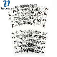 1 Pack/Lot Beauty 3D Nail Art Stickers Black Mix White Cat 12 Design For DIY Nails Charms Manicure Decals JH240 2024 - buy cheap