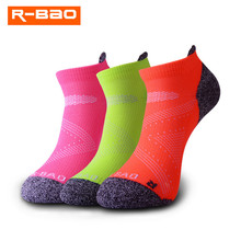 R-bao-meias de compressão para homens e mulheres, meias esportivas profissionais, respiráveis, para basquete, badminton, caminhadas, corrida 2024 - compre barato