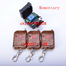 Sistema de controle remoto sem fio 1ch dc12v, porta/trava automática, interruptor sem fio, receptor rf, transmissor