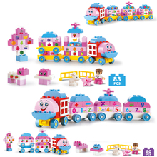 Городская серия, буквы, фрукты, совместимые со поездом, наборы мультяшных строительных блоков, сборная игрушка, детский кирпич 2024 - купить недорого