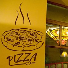 Экспресс-наклейка "Пицца" ресторанная наклейка постер виниловые художественные настенные наклейки декор Настенная Наклейка "Пицца" Настенная Наклейка для пиццы стеклянная наклейка 2024 - купить недорого