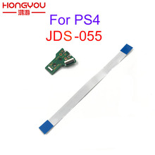 50pcs JDS 055 USB Charging Port Socket Board charger board with flex ribbon cable For PS4 PRO controller JDS-055 FJDS055 board 2024 - buy cheap