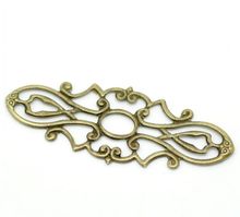 DoreenBeads Retail 200PCs Antique Bronze Filigree Wraps Connectors Embellishments Findings 3.8x1.5cm(1-1/2"x5/8") 2024 - buy cheap