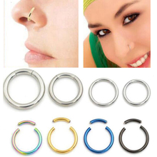 16G 18G Stainless Steel Open Nose hoop ring Piercing Segment Ring Body Jewelry Septum Black Gold Silver Body Piercing Jewelry 2024 - buy cheap