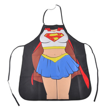 Забавный сексуальный фартук супергероя, Супермена, Капитана Америка, 3D принт, Милая Талия, водонепроницаемый, для шеф-повара, барбекю, кухни, женские и мужские фартуки 2024 - купить недорого