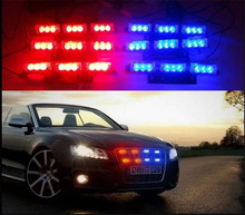 High quality 12V 6LED Red Blue white Yellow Car Police Strobe Flash Light Emergency Warning Flashing Fog Lights Car Styling 2024 - buy cheap