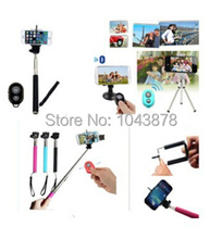 Top Sale Extendable  Self-timer Stick Handheld Monopod +Clip Holder +Remote Shutter Controller For iPhone Samsung Gopro 2024 - buy cheap