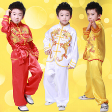 Hot Chinese kungfu Wushu suit costume Uniforms Anime hero clothing new children's Tai Chi kung fu buddhist monk robes Halloween 2024 - buy cheap