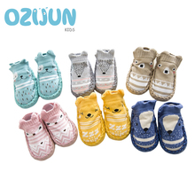 First Walkers PU Leather Baby Shoes Toddler Baby Shoes Soft Sole Newborn Infant Cartoon Home Sock Shoe 2024 - buy cheap