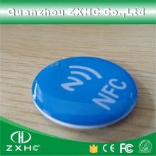 (10pcs) 100% New Waterproof Epoxy NFC Tag 32mm Crystal Blue for Sony and Another NFC Phones 2024 - buy cheap