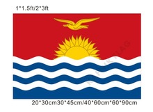 KAFNIK,free shipping 20*30cm/30*45cm/40*60cm/60*90cm small flags Kiribati Flag for Countries World Event Decorative Flags 2024 - buy cheap