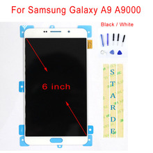 Display lcd para reposição, para samsung galaxy a9, a9000, tela sensível ao toque, 6 polegadas 2024 - compre barato