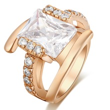 Модные кольца, показать элегантный темперамент, ювелирные изделия для женщин, мужчин, Белый AAA циркон, обручальное кольцо, роскошные ювелирные изделия, бесплатная доставка 2024 - купить недорого
