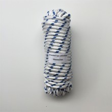 Cuerda de polipropileno trenzada de alta resistencia, cuerda de bote de PP, para navegación, acampada, línea de seguridad, color blanco y azul, 10mm x 15m 2024 - compra barato