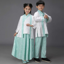 New Kids Chinese Traditional Costume Folk Dance Clothing Girl Boy Ancient Hanfu Cosply Costume Tang Dynasty Princess Costume 89 2024 - buy cheap