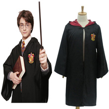 Hot sale Harry Potter cosplay costumes Gryffindor Slytherin Hufflepuff Ravenclaw School Magic Cloak Unisex Cape 4 styles CH008 2024 - купить недорого