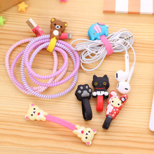 10pcs/lot Lovely Black Cat Rabbit Cartoon Cable Winder Headphone Earphone Cable Wire Organizer Cord Holder For iphone samsung 2024 - buy cheap