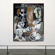 Пабло Пикассо семейная картина, холст, плакаты, печать мрамора, абстрактная настенная живопись, декоративная картина, Современное украшение для дома 2024 - купить недорого