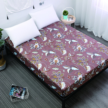 MECEROCK 1pc Polyester Bed Sheet on Elastic Rubber Band Printing Fitted Sheet Hot Sale Bed Linens Can Be Customized Pad Cover 2024 - buy cheap