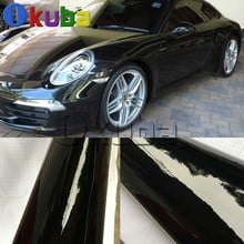 Super Gloss Black Vinyl Wrap Glossy Film Car Wrapping Glossy Roll Waterproof Car Styling Vinyl 1.52*30m/roll 2024 - buy cheap