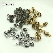 Pingente cone de pinheiro 3d 20 pol./ouro/prata/bronze filberte acorn braceletes pingente joias de natal achados 2024 - compre barato