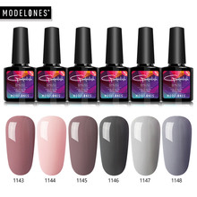 Modelones Gel Nail Polish 10ML Semi Permanent Led Hybrid Gel UV Nail Polish Varnish Soak Off Long Lasting Pink Color Gel Lacquer 2024 - buy cheap