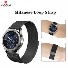 AOOW Milanese Loop Strap For Samsung Gear S3 Frontier/Classic Watch Band Stainless Steel Band Bracelet for Gear S2 Amazfit 2024 - buy cheap