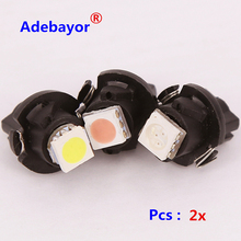 20pcs car led bulbs 194 168 W5W LED T5 1SMD High power auto instrument lamps max 12MM side marker blue red white Adebayor 2024 - buy cheap