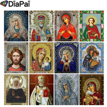 DIAPAI-pintura de diamante 5D DIY "figura religiosa", bordado 3D con diamantes de 100% cuadrados o redondos, estilo punto de cruz, decoración del hogar 2024 - compra barato