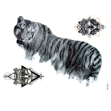 Водостойкая Временная тату-наклейка «Король животных», 5 шт. 2024 - купить недорого