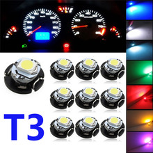 10Pcs T3 1 SMD LED Low Consumption High Bright Long Lifespan Car Bulbs Neo Wedge Climate Gauges Dashboard Control Lights#291212 2024 - buy cheap