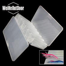 Double Side 14 Compartments Fishing Lure Box for Minnow Shrimp Bait Metal Spoon Lures Storage Multi-function Fishing Tackle Box 2024 - buy cheap