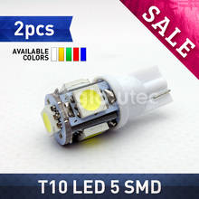 2pcs T10 5SMD 5050 LED 12V Car LED Light 5050 can bus led BULB LIGHT T10 W5W 194 5 SMD WHITE RED BLUE GREEN GLOWTEC 2024 - buy cheap