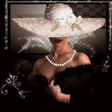 Hat beauty diamond Embroidery diy diamond painting mosaic diamant painting 3d cross stitch diamond pictures H727 2024 - buy cheap