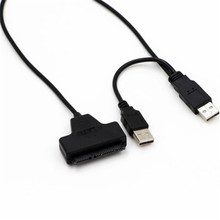 USB 2,0 SATA 7 + 22Pin к USB 2,0 кабель адаптера для 2,5 HDD жесткий диск для ноутбука D.13 2024 - купить недорого