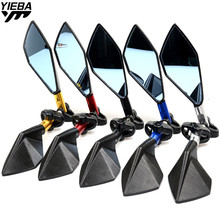 Universal Motorcycle Accessories Rear View Mirrors Side Mirror FOR KAWASAKI ZX9R ZZR/ZX1400 S VeRsion H2 H2R ZX12R NINJA 300 250 2024 - buy cheap