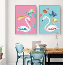 Pintura de cisne minimalista e nórdico para decoração, pôster e impressão de parede, tela, imagem modular, sem moldura 2024 - compre barato